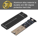 Samget M.2 NVME Solid State Drive externes Gehäuse 2230/2242/2260/2280 M.2 auf USB C Gehäuse 10 Gbit/s Typ A + Typ C für M/M+B Key