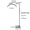 Floor lamp with mobile phone holder, Half moon beauty lamp, nail lamp, tattoo lamp, eyelash extension lamp, LDE fill light, adju
