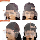 1B/30 Highlight Ombre Human Hair 13x6 HD Lace Frontal Wig 210 Density Deep Wave Human Hair Wig Pre Plucked Brazilian For Women