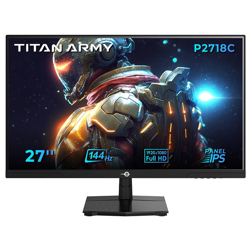 TITAN ARMY P2718C Flat, IPS, FHD 144Hz Refresh Rate, 16:9 Aspect Ratio, Gaming monitors, 27 Inches,350cd/m² (Typ), SRGB,250cd/m²