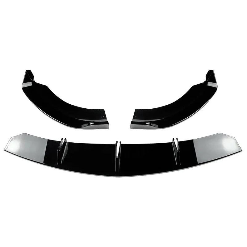 For MercedesBenz E-Class W213 E200 E220 E300 E63 AMG 2016 2017 2018 2019 2020 Front Bumper Lip Splitter Spoile Spoiler ABS Black