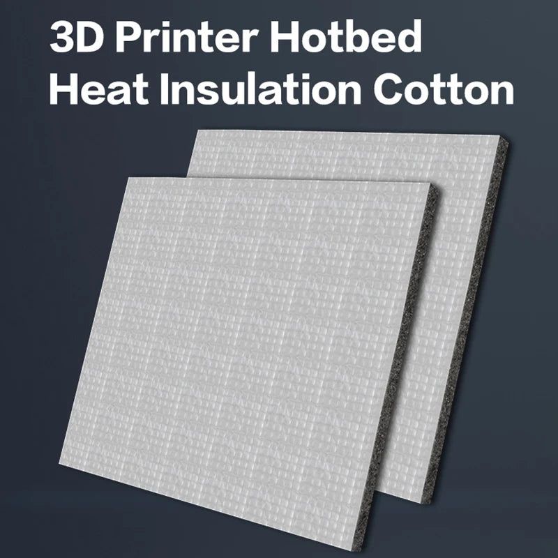 3DSWAY 3D Printer Parts Heat bed insulation Cotton 180/220/235/310mm Heatbed Sticker Foil Self-Adhesive Cotton 5mmFor Ender 3