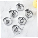 9Pcs Easter Cookie Cutters Stainless Steel Egg Chicken Bunny Carrot Shape Biscuit Mold For Easter Party Baking Decoration