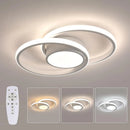 LED Ceiling Light Dimmable,Modern Ceiling Lamp with Remote Control 40W, Round LED Ceiling Light for Bedroom 3000K-6500K