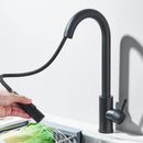 Pull Down Kitchen Sink Faucet Pull Out Two Function Single Handle Hot and Cold Water Mixer Taps Deck Mounted