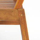 Acacia Wood Outdoor Patio Bench with Adjustable Backrest, 2-Person Park Bench Garden Bench Front Porch Bench