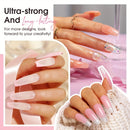 22pcs Poly Nails Gel 0.51oz Clear Poly Gel Builder Natural Looking And Long-Lasting, Trendy Nail Art Design Salon Professional