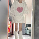 Hooded Cute Hoodies Womens Clothes Sherpa Abstract Lettering Youthwear Ribbed Hem Autunm Reducing Age Washable Apparel Sherpa