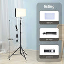 50W 3000k-6500k Bi-color LED Fill Lamp Video Light Panel Photography Lighting Live Stream Photo Studio Light with Tripod Stand
