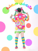Newest Summer Neon Candy Planet Style Harajuku Color Block T-Shirt Y2K Style 26 New Trendy Short-Sleeve for Adults and Children