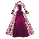 The Masquerade | Lace-Up Victorian Maxi Gown with Ruffled Bodice