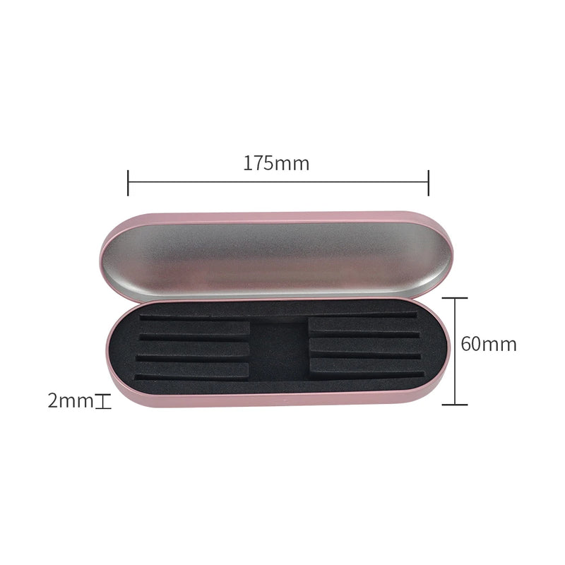 GLAMLASH Eyelashes Tweezers Box Exquisite Tinplate Protection Storage Box Eyelash Lash Extension Beauty Pencil Case Makeup Tools