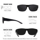 MAXJULI Polarisierte Sonnenbrille für Damen und Herren zum Überziehen über der Brille Wrap-around-Sonnenbrille gafas de sol hombre lentes de sol 8239