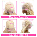 36Inch 613 Body Wave Blonde 13x6 Hd Lace Frontal Human Hair Wig Brazilian Color Water Wave Lace Front Wig For Women 200% Density
