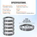 SucceBuy Razor Wires Razor Barbed Wire Razor Wire Fencing Fence Double Spiral Barbed Wire Galvanized Wire Rolls Razor for Garden
