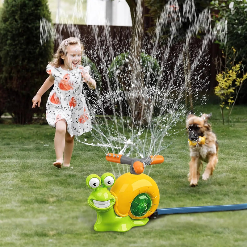 Water Sprinkler Baseball Toy for Kids Outdoor Play,Snail Water Game Spray Water Baseball for Summer Backyard Lawn Pool Party Fun