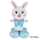 Easter Balloons Large Bunny Egg Foil Balloons Easter Egg Balloon Baby Shower Happy Easter Themed Party Decorations Supplies