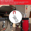 8 pcs Adjustable Toolbox Case Metal Toggle Latch Catch Clasp Quick Release Clamp Anti-Slip Push Pull Toggle Clamp Tools