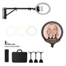 SH Upgrade 18inch Ring Light  Selfie LED Video Lamp With Tripod Stand Phone Clip For YouTube Live Light Photo Photography Studio