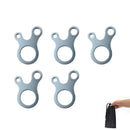 Zeltleinen-Spanner 3-Loch Outdoor Camping Zelt Windseil-Spanner Aluminiumlegierung Spanner Zeltleine Seil-Befestiger Spannhaken