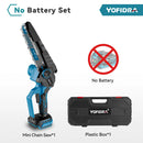 YOFIDRA 3500W 8 Inch Brushless Electric Chainsaw Cordless Electric Cutting Pruning Chain Saw Garden Tool For Makita Battery Pin
