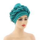 Latest African Auto Geles Headtie Already Made Headties Shinning Sequins Turban Cap for Women Ready Female Head Wraps