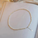 YWYC 4-5mm Barock Süßwasserperlen Halsketten 38cm 45cm 50cm 925er Sterlingsilber Halsketten Schmuck Geschenk 2026 Neuheiten