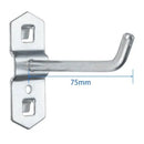 1-10pcs Pegboard Hooks, Steel Single Oblique Hangers for Garage Tool Organization, Kitchen Utensil Key Holder