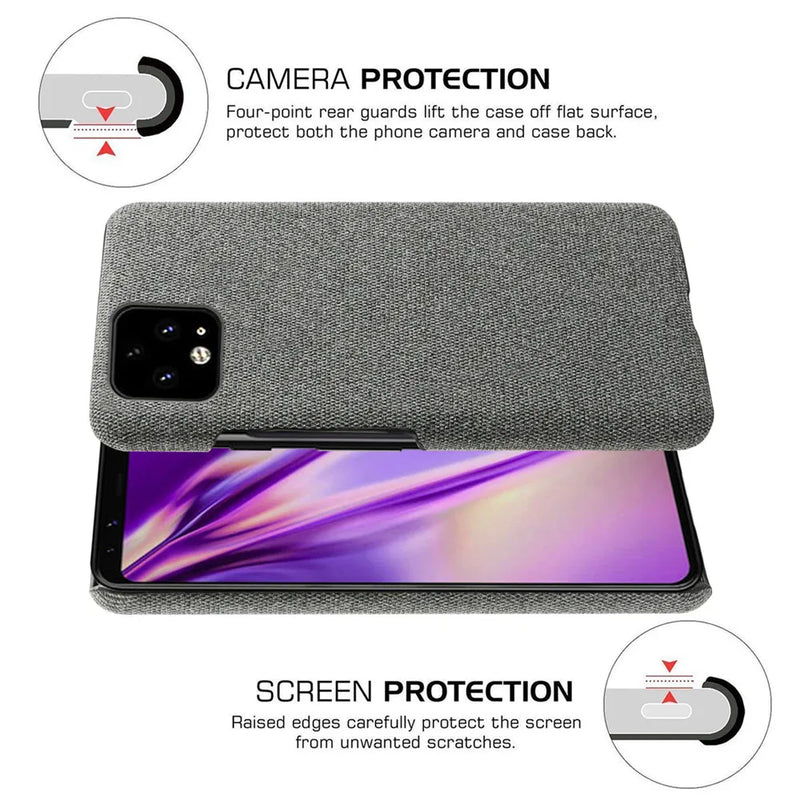 Anti-slip Ultra Thin Fabric Cloth Case For Google Pixel 8 Anti-Drop Phone Bag Cover For Google Pixel 8 Pro