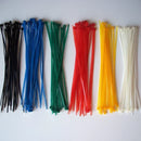100pcs Self Locking Nylon Cable Ties 100/150/200mm Plastic Zip Wire Binding Wrap Straps DIY Cable Fasten Organiser Multicolour