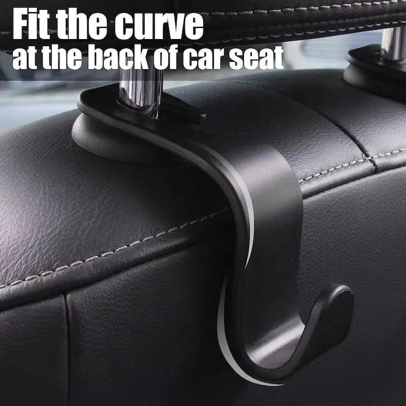 Cross-border Amazon Car Seat Rear Hook Accessories Car DIY Silicone Headrest Plastic Storage Hook