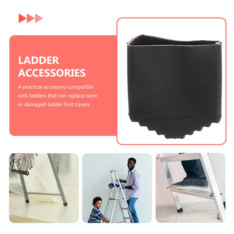 2 Pcs Fold Up Chairs Step Ladder Feet Folding Foot Pad Chairs Leg Rubber Anti- Household Covers Protective