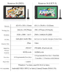Huion Kamvas 16 (Gen 3) Graphics Tablet 15.8 Inch Display 2.5K QHD Screen with Dual Dials PenTech 4.0 Stylus 16K Levels Pressure