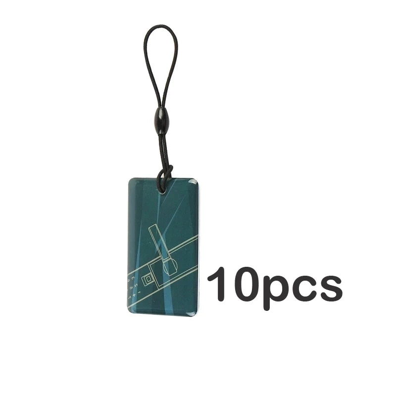 10Pcs UID Writable IC Tags Changeable NFC RFID Key Ring Fob Token Tag 13.56MHz S50 1K Dropping Glue Keyfobs Card