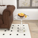 Living Room Bedroom Furniture | Clear Round Acrylic Small Table | 17.7" Diameter 18.7" Height Sofa Side End Nightstand