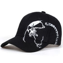 Unisex Side Skull Pattern Embroidery Baseball Caps Spring And Autumn Outdoor Adjustable Fishing Cap Casual Sunscreen Hats