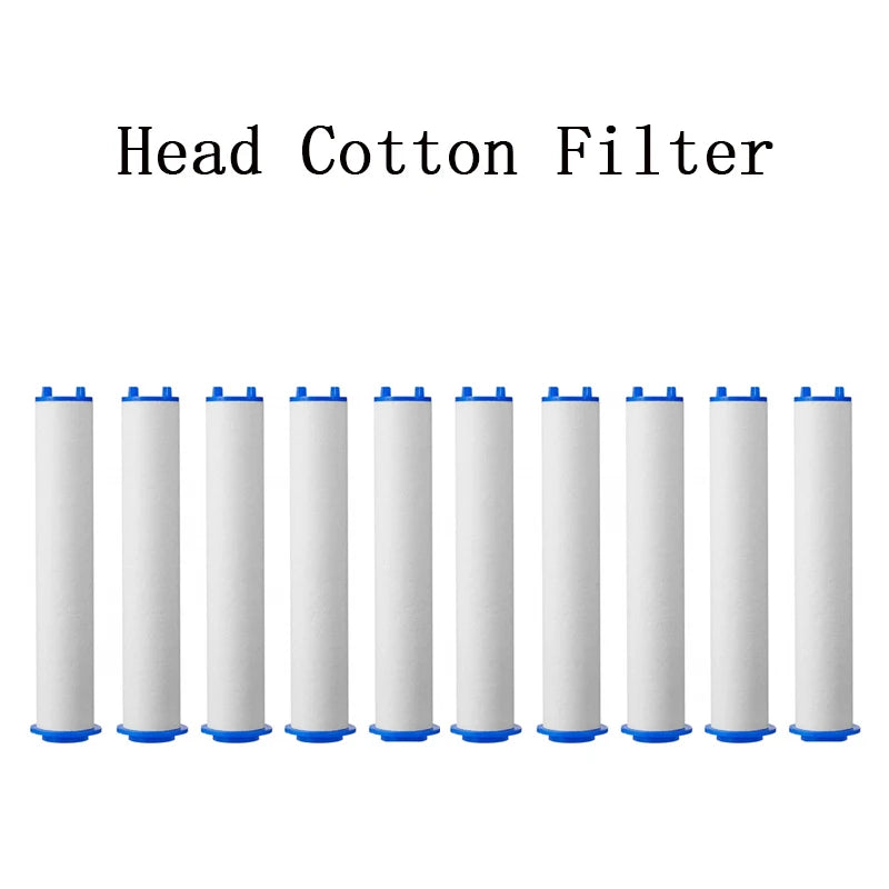 Replacement Shower Head Cotton Filter Set Water Purification 9.5cm Length Remove Chlorine/Fluoride for Shower Water Cleaning