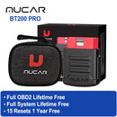 MUCAR BT200/BT200 PRO Automotive Diagnostic Tools OBD2 Scanner Bluetooth Wifi for All Cars Auto Obd 2 Tester 15 Resets Diagnosis