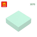 Wange 666PCS/lot 3070 1x1 Light Area Wooden Moc Loose Parts Compatible with Bricks DIY Children's Toy Assembly Gift Storage Box