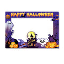 1Set Happy Halloween Foto Booth Requisiten Papierrahmen Thema Party Dekoration Zubehör Halloween Party Aktivität Zuhause DIY Fotorequisite