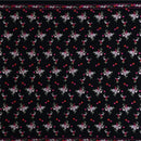 Lace Fabric Multicolor Small Flower Embroidery Clothing Black Mesh Material Tulle Mesh Dress Fabric