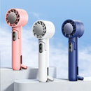 Portable Electric Fan Semiconductor Refrigeration Handheld Fan 4000mAh USB Rechargeable Cooling Fan Air Cooler Outdoor