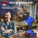 Cordless Reciprocating Saw,21V Brushless Electric Saws,0-3000RPM,Tool-Free Blade Change Electric Saw for PVC/Wood/Metal Cuting