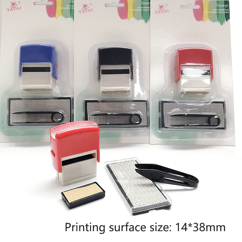 Rubber Stamp Kit DIY Custom Personalized Self Inking Business Address Name Number Letter Stamp Handicrafts Printing Rubber Stamp