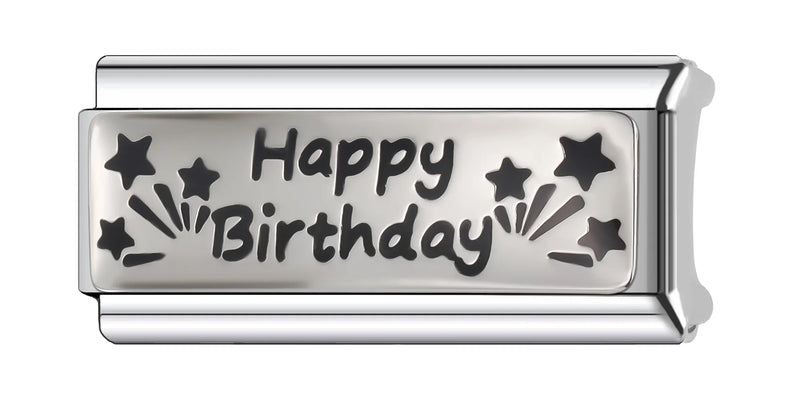 Trusta 2024 Best Friends Angel Wing Charm Italian Links 9mm Bracelet Stainless Steel for Girls Birthday Gift DIY Jewelry N115