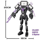 MOC Dark Tv Man Plus Skibidi Toilet Man Building Blocks Toys Titan Clock Man Female Model Diy Gift Toys For Children Kids