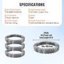 SucceBuy Razor Wires Razor Barbed Wire Razor Wire Fencing Fence Double Spiral Barbed Wire Galvanized Wire Rolls Razor for Garden