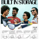 Tragbares Trockenkräuter-Rauchaufbewahrungswerkzeug, Sonnenbrille, versteckte konische Rollpapieraufbewahrungsröhre, abnehmbarer Brillenhalter