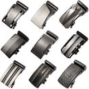 Men's Belt Buckle Accessories Business Ratchet Automatic Alloy Metal Buckle For 3.5cm Width Leather Belt Strap No Holes