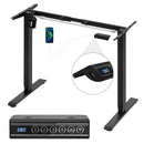WOLTU Height Adjustable Stand Up Desk Bracket Electric Lifting Desk Frame with USB Charging Port Memory Control for Home Office